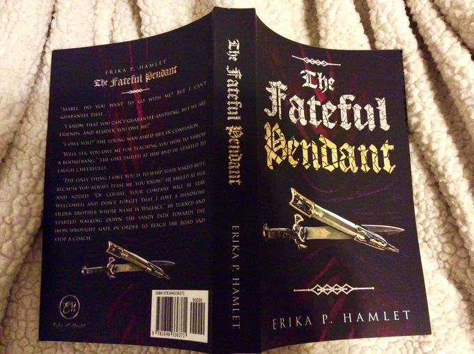 My book # 7 the paper book. It’s adventurous historical novel, fiction, 480 pages, size 6x9 inch for the young generation/adult and of course for everyone who likes historical novels!  https://www.barnesandnoble.com/w/the-fateful-pendant-erika-p-hamlet/1135528207?ean=9781646336371